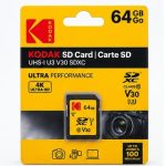 کارت حافظه کداک 64GB UHS-I U3 V30 SDXC